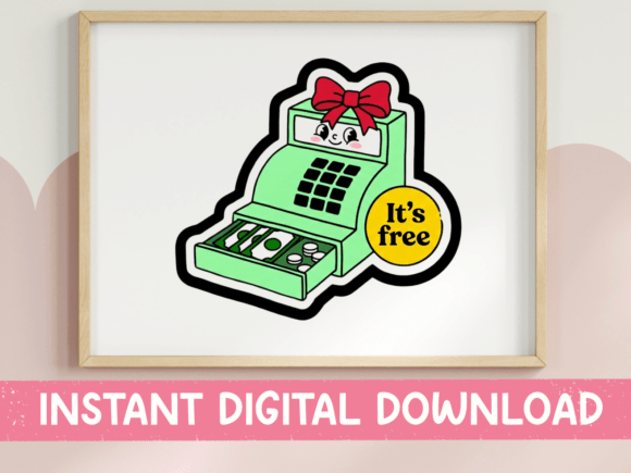 It's Free Vintage Cash Register SVG: Graphics & T-Shirt Designs