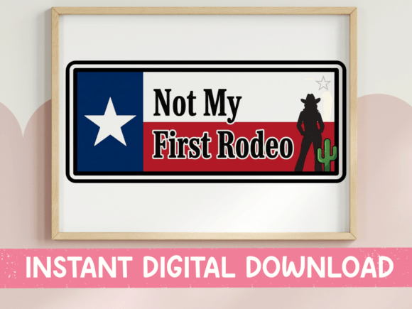 Not My First Rodeo Texas Flag Sticker Graphics