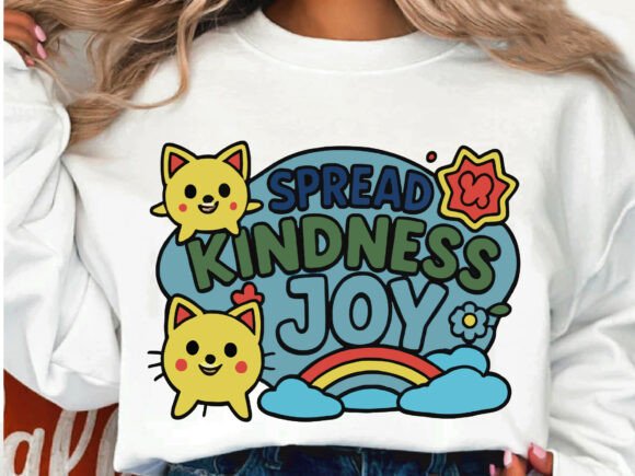 Spread Kindness Joy SVG PNG Quote: Graphics and Illustrations for Branding