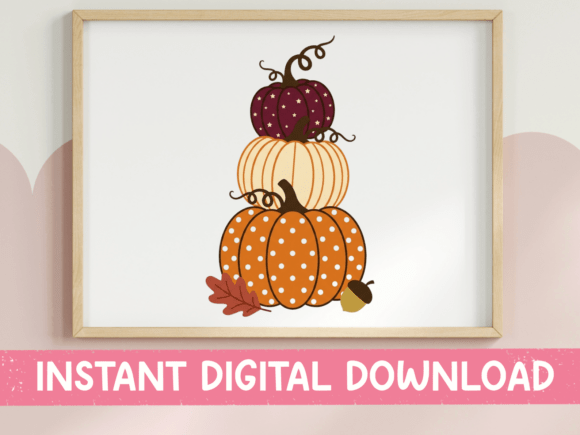 Stacked Pumpkin Trio Fall SVG