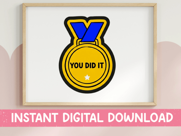 You Did It Gold Medal SVG Graphics